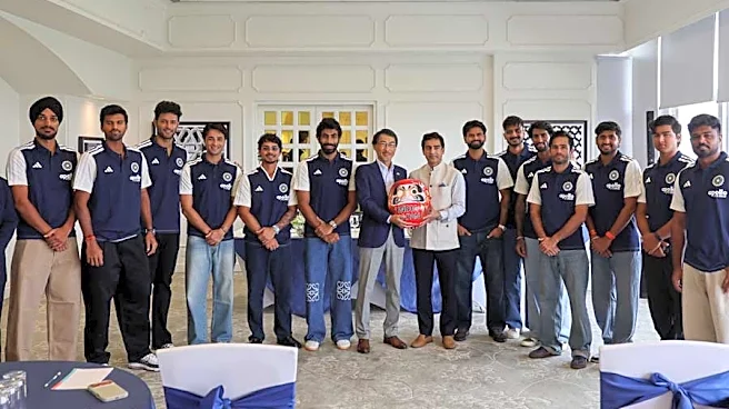 BCCI president Mithun Manhas and Team India players meet Japan ambassador before T20I in Sano