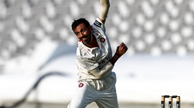 Yuzvendra Chahal gets guard of honour in last appearance for Northamptonshire