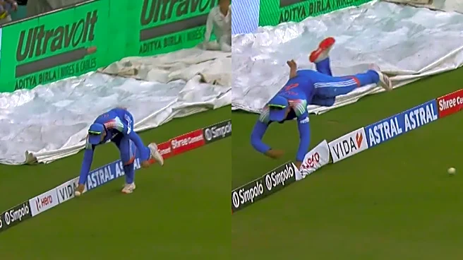 [Watch] Rohit Sharma saves certain boundary with sheer commitment and athleticism in 2nd ODI vs West Indies