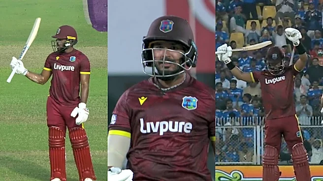 West Indies post highest-ever ODI total of 405/7 against India in Guwahati