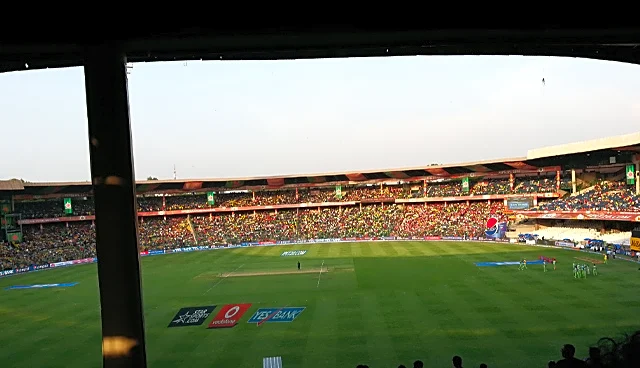 What is India's T20I record at M. Chinnaswamy Stadium, Bengaluru?