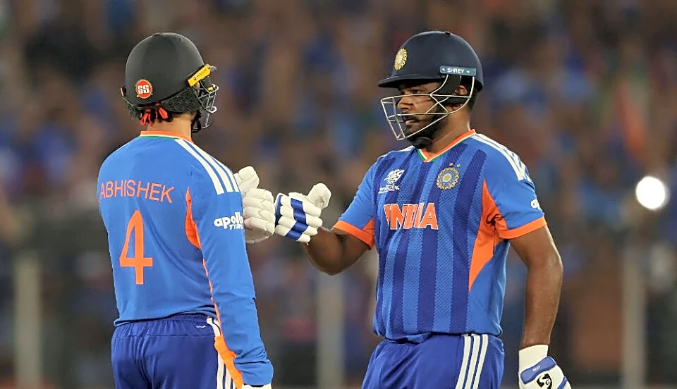 Samson and Abhishek stitch 5th fifty-plus opening stand of 2026, matching India record