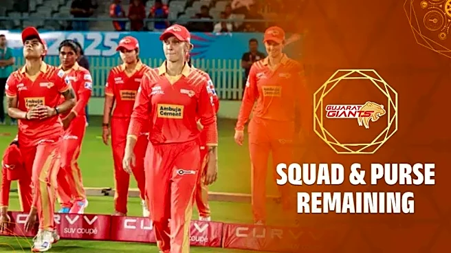 Gujarat Giants Women WPL 2027 Auction: Players Bought, Remaining Purse, and Full Squad