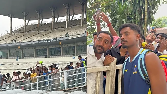 Selfies, Cheers and Lots of Love: Eden Gardens Comes Alive; Fans Connect with Shami, Akash Deep in Bengal's Win