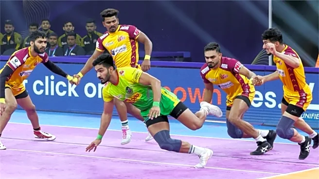 PKL 2025: Bharat powers Telugu Titans past Patna Pirates to end their winning streak; set up Qualifier 2 clash with Puneri Paltan