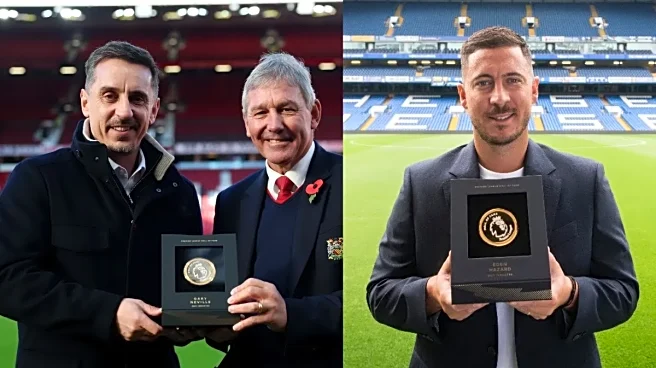 Gary Neville, Eden Hazard inducted as Premier League Hall of Fame