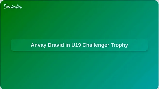 Anvay Dravid Joins Team C for U19 One-Day Challenger Trophy in Hyderabad