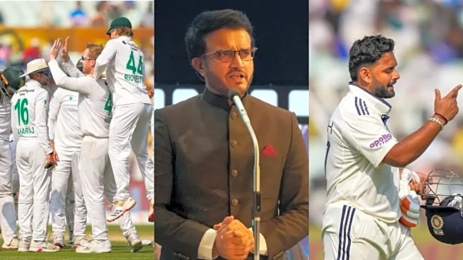 IND vs SA: Chaotic Eden Pitch Sparks Shock India Defeat as Ganguly Defends Curator, Blames Team Management