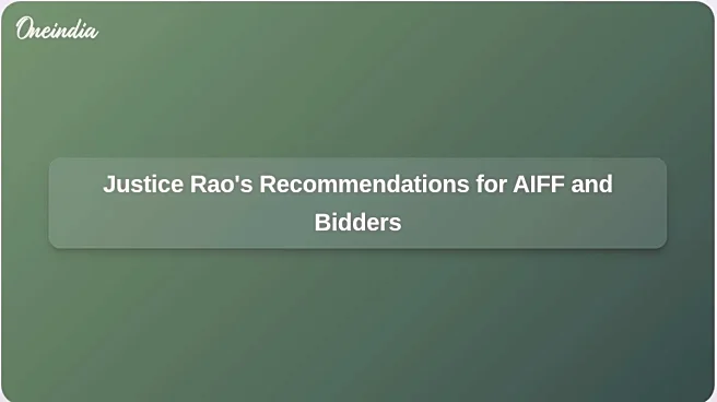 Justice L Nageswara Rao Recommends Balance Between AIFF Control and Bidders' Interests