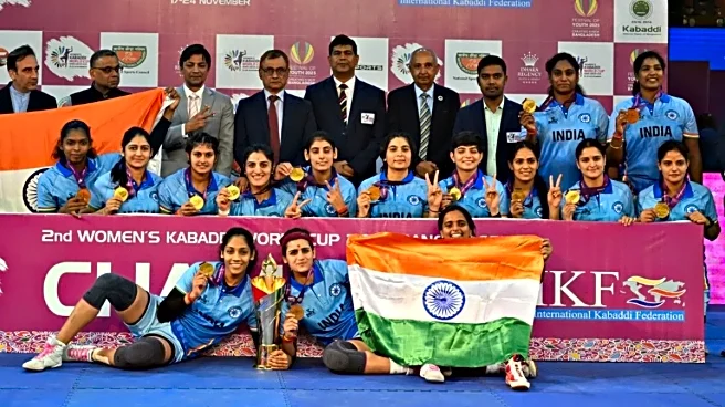 Victorious India women's team return home after clinching Kabaddi World Cup