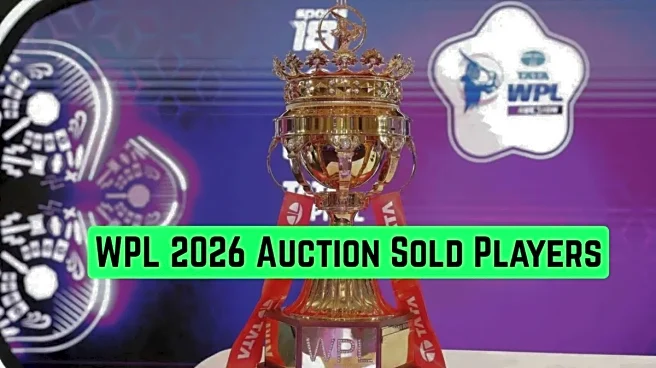 WPL 2026 Auction Sold Players: Full List of Players Bought in Women's Premier League Mega Auction
