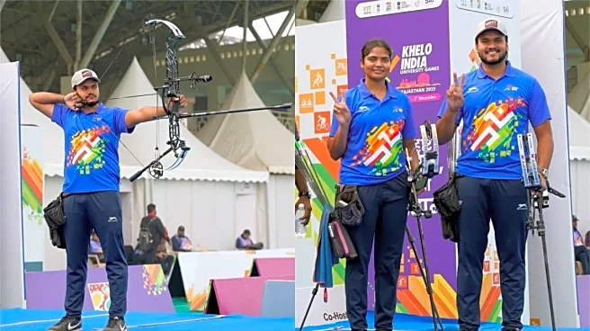 KIUG 2025: Son of a cable operator, Prathmesh Fuge’s journey to double gold in archery a tale of mental fortitude