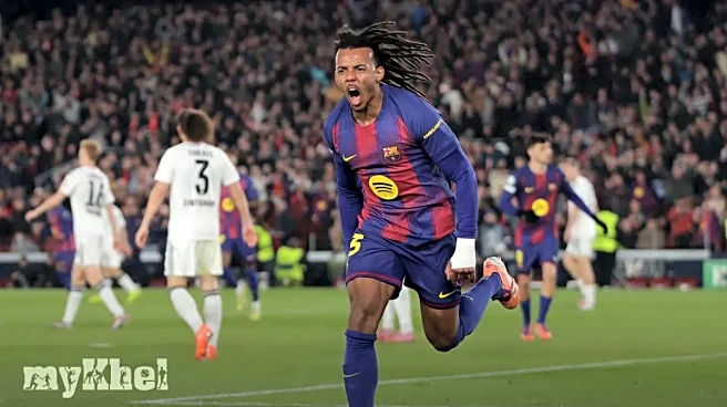 Barcelona Triumphs 2-1 Over Eintracht Frankfurt As Kounde Scores Twice To Boost Champions League Aspirations