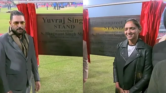 Mullanpur Stadium Honours Harmanpreet Kaur and Yuvraj Singh With Dedicated Stands