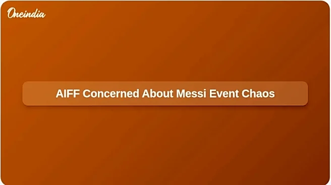 AIFF Raises Concerns Following Chaos at Lionel Messi Event in Kolkata