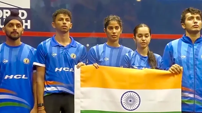 India Script Historic First Squash World Cup Triumph on Home Soil