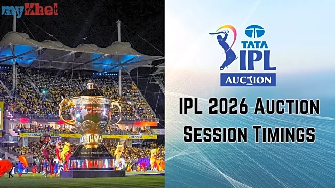 IPL 2026 Auction Session Timings: When will the Mini Auction Start? How many Breaks will be Taken?