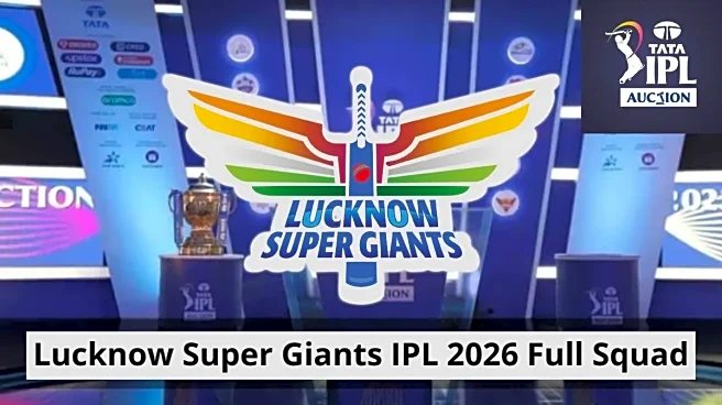 LSG IPL 2026 Squad: Lucknow Super Giants Full List of Players, Auction Buys with Price