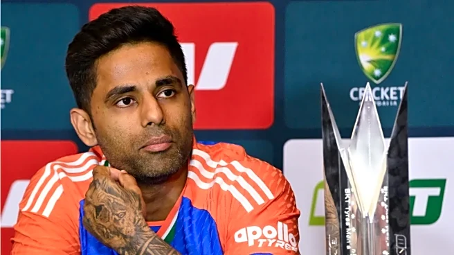 Suryakumar Yadav Retained in T20 World Cup Squad Due to Captaincy Role: Report