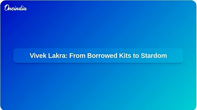 Vivek Lakra's Inspiring Journey from Borrowed Kits to Hockey India League Star