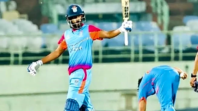 Swastik Samal Creates History with Record-Breaking Vijay Hazare Double Hundred For Odisha