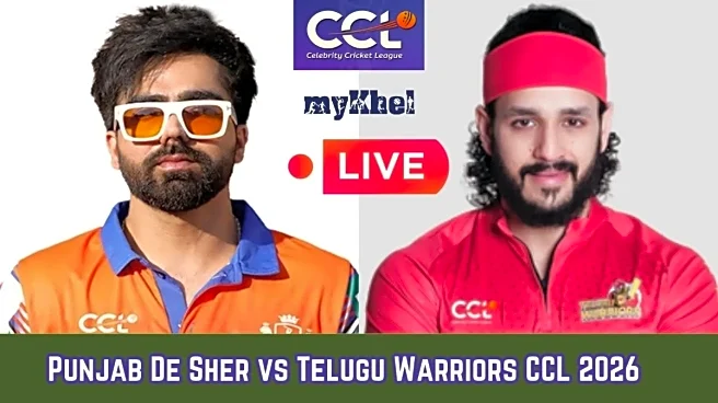 Punjab De Sher vs Telugu Warriors Live Score, CCL 2026: TEL 26/0 (4) | Akhil-Ashwin Off To Steady Start
