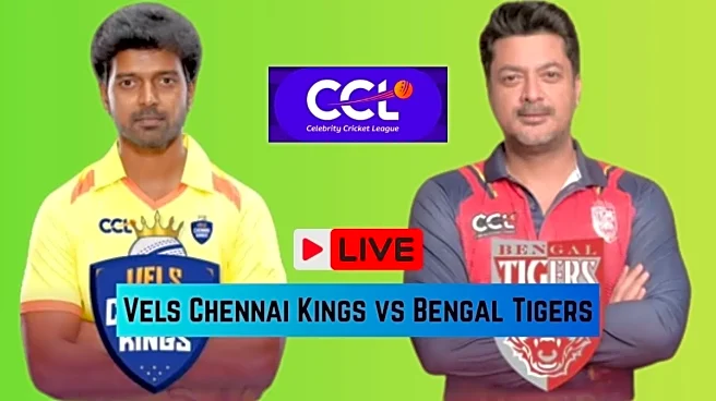 Vels Chennai Kings vs Bengal Tigers Live Score, CCL 2026 Match 5: Rahul continues Tigers' Charge; BT 173/4 (18)