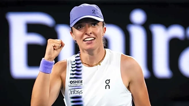 Australian Open: Swiatek tops Kalinskaya in rollercoaster tie, 'heartbroken' Osaka withdraws