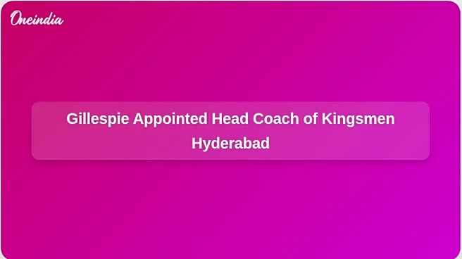 Jason Gillespie Returns to Pakistan Cricket as Head Coach of Kingsmen Hyderabad Franchise