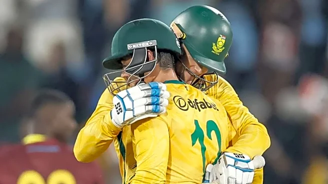 South Africa secure series victory behind De Kock century and Rickelton's career-best score