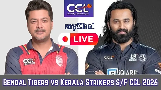 Bengal Tigers vs Kerala Strikers Live Score, CCL 2026 Semi-Final: KER 177/6 (20), BT 127/5 (17) | Strikers On Top, Bengal Reeling