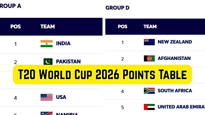 T20 World Cup 2026 Points Table: Updated Standings on February 10 after South Africa beat Canada
