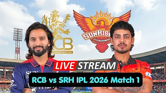RCB vs SRH Live Streaming, IPL 2026 Match 1: Where to Watch Royal Challengers Bengaluru vs Sunrisers Hyderabad on TV and Online?