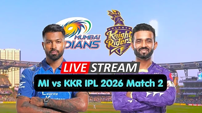 MI vs KKR IPL 2026 Live Streaming: Where to Watch Mumbai Indians vs Kolkata Knight Riders on TV and Online?