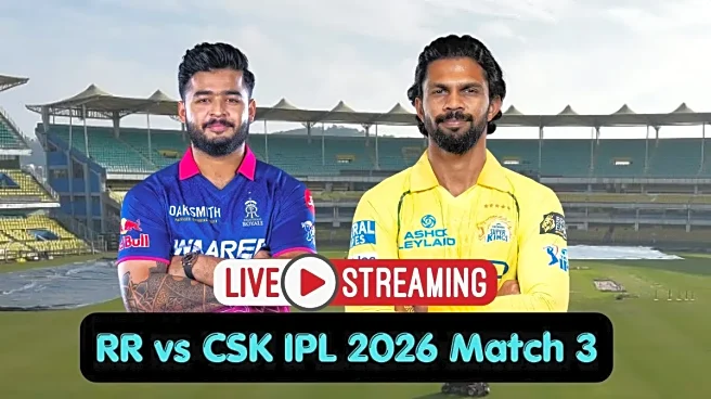 RR vs CSK Live Streaming, IPL 2026 Match 3: Where to Watch Rajasthan Royals vs Chennai Super Kings Today IPL Match?