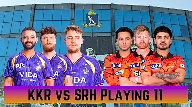 KKR vs SRH Playing 11, IPL 2026: Kolkata Knight Riders vs Sunrisers Hyderabad Team News, Predicted Lineups