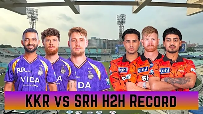 KKR vs SRH Head-to-Head Record: Who is Better Kolkata Knight Riders or Sunrisers Hyderabad Ahead of IPL 2026 Match at Eden Gardens?