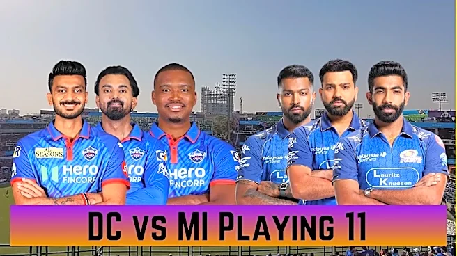 DC vs MI Playing 11, IPL 2026: Delhi Capitals vs Mumbai Indians Team News, Predicted Lineups