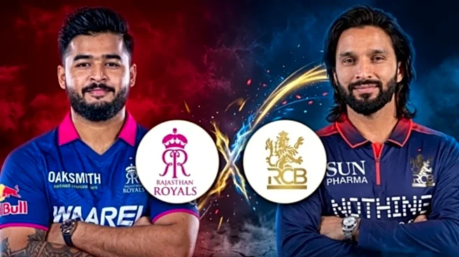 RR vs RCB Dream11 Prediction Today, IPL 2026: Fantasy Team, Playing XI, Pitch Report for Match 16
