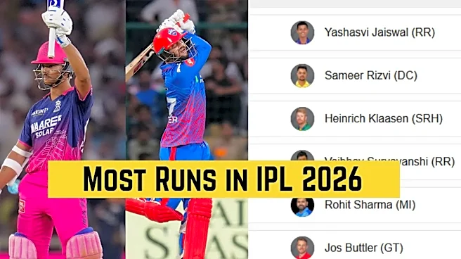 Most Runs in IPL 2026, Orange Cap List: Vaibhav Sooryavanshi 1st, Virat Kohli 5th; Top 10 Run Scorers, Teamwise Top 3 on April 11 after RR beat RCB
