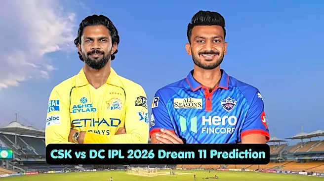 CSK vs DC Dream11 Prediction: Match 18 Fantasy Picks, Pitch Report, Weather, XIs & Players to Watch