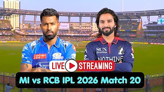 MI vs RCB Live Streaming: Where to Watch IPL 2026 Match 20 on TV and Online Today?