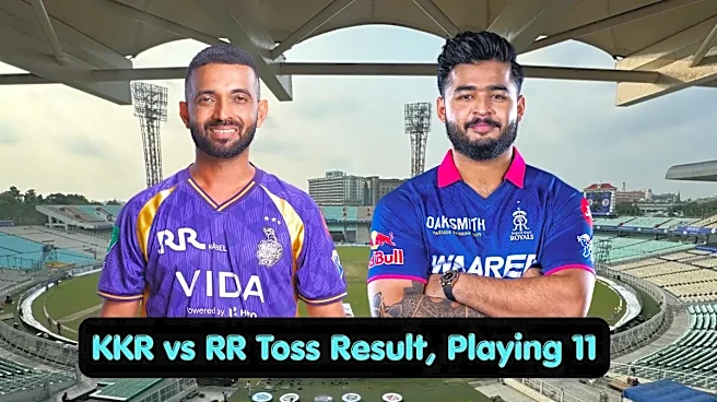 KKR vs RR Toss Result, Playing 11: Who Won Toss in IPL 2026 Match 28 Today?
