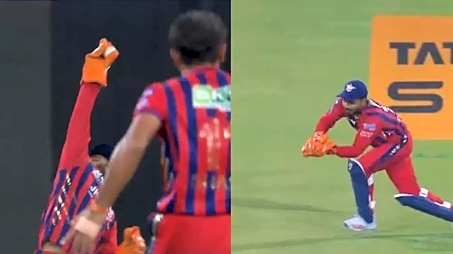 LSG vs RR: Rishabh Pant takes a Stunning Catch to dismiss Yashasvi Jaiswal, Next Ball He Makes.....
