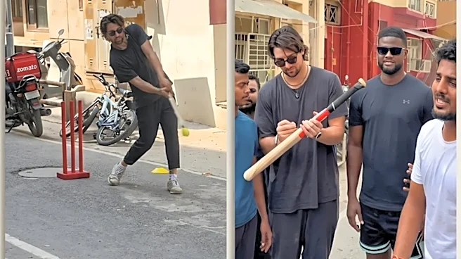 WATCH: Tim David, Romario Shepherd play gully cricket in Delhi streets ahead of DC vs RCB IPL 2026 clash
