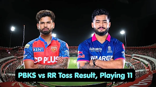PBKS vs RR Toss Result & Playing 11, IPL 2026: Who Won Toss Today, Lineups
