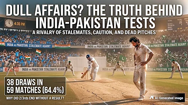 The India vs Pakistan Test Paradox: 38 Draws in 59 Matches in Cricket’s Biggest Rivalry