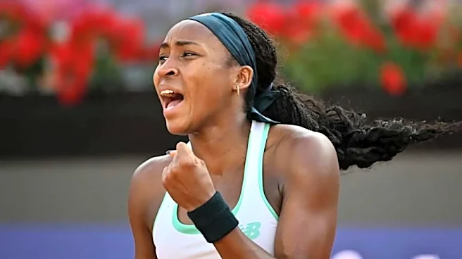 Coco Gauff holds nerve to beat Valentova in Rome opener