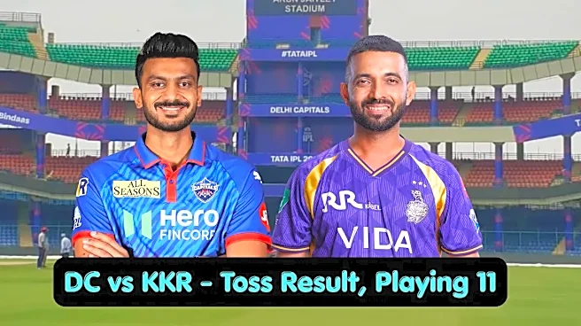 DC vs KKR Toss Result, Playing 11: IPL 2026 Who Won Toss, Lineups, Impact Players