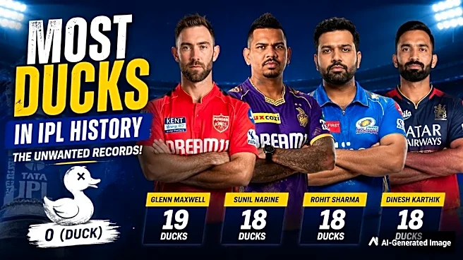 IPL's Duck Kings: Why Glenn Maxwell, Rohit Sharma and Sunil Narine Top an Unwanted Record List
